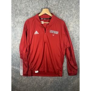 Team issued Eastern Washington Eagles Basketball Red Adidas pullover Mens Medium